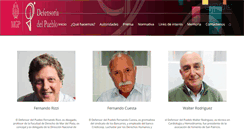Desktop Screenshot of defensoriadelpueblo.mdp.gov.ar