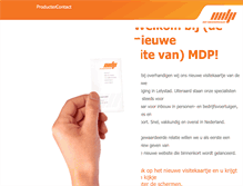 Tablet Screenshot of mdp.nl